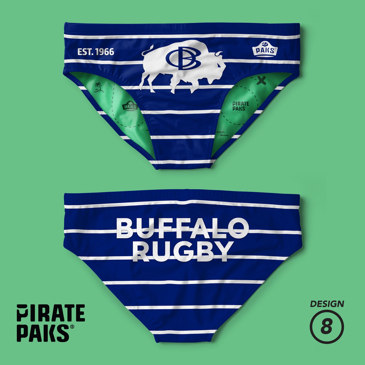 Buffalo Rugby Club 2025 Mens Rugby Pirate Paks