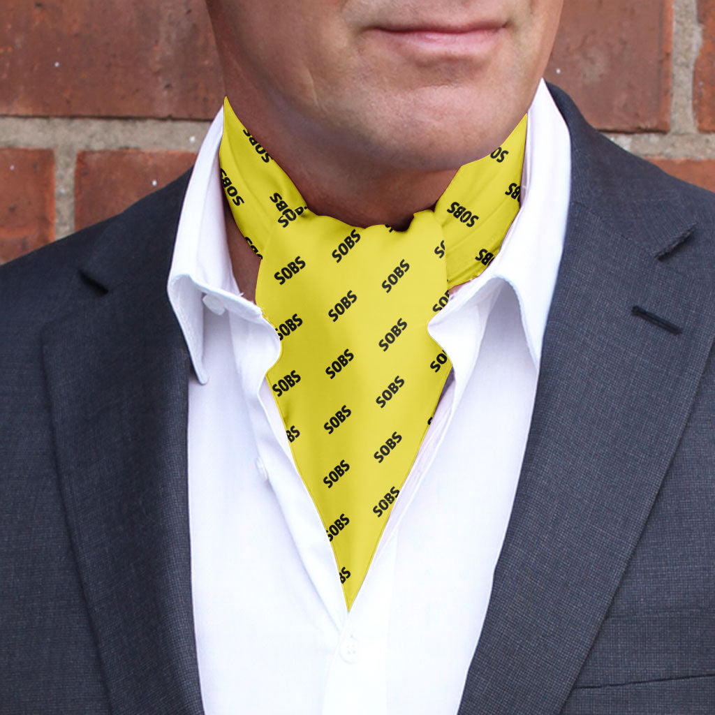 SOB Ascot - Yellow w/ Black SOB Pattern
