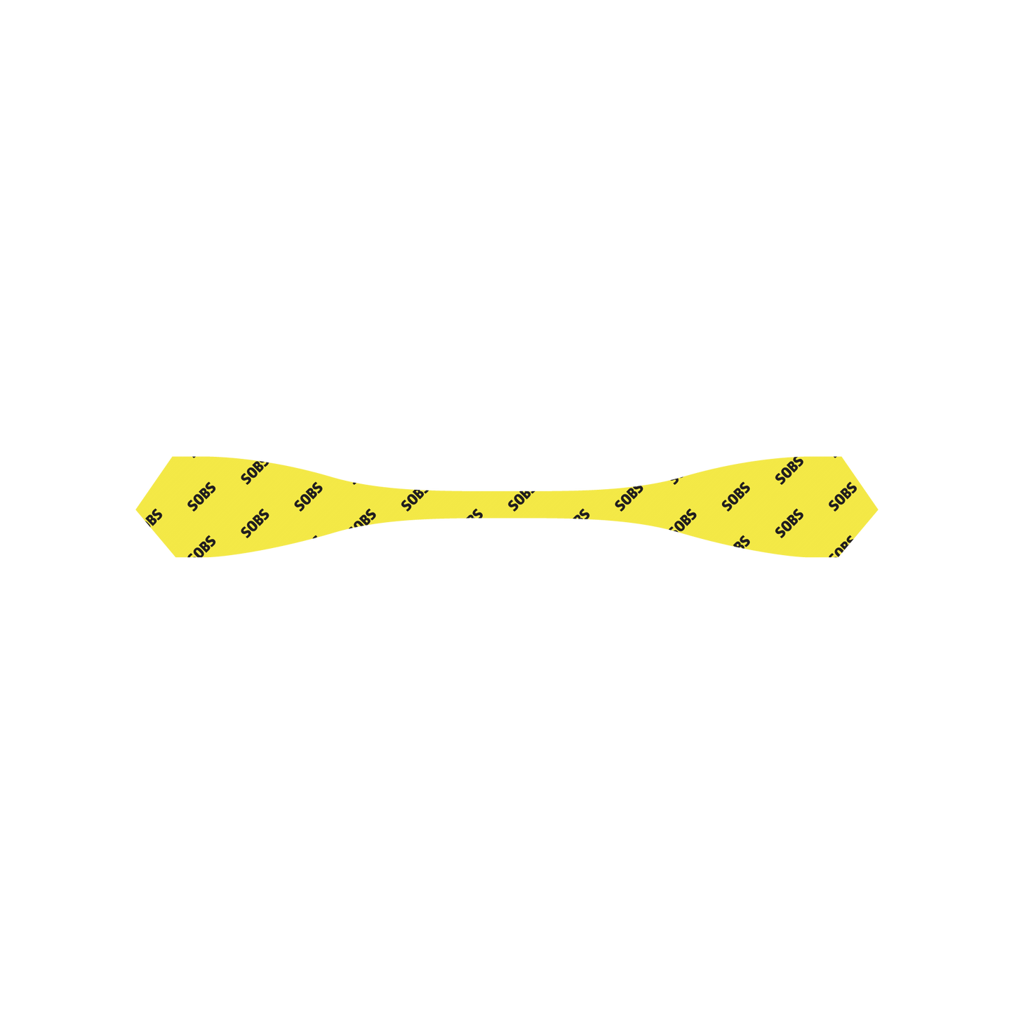 SOB Ascot - Yellow w/ Black SOB Pattern