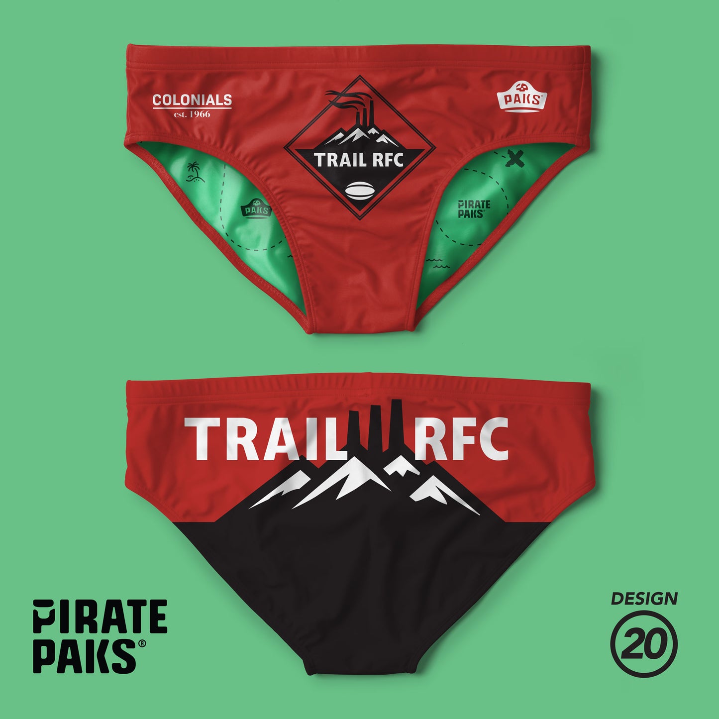 Trail RFC 2025 Mens Rugby Pirate Paks