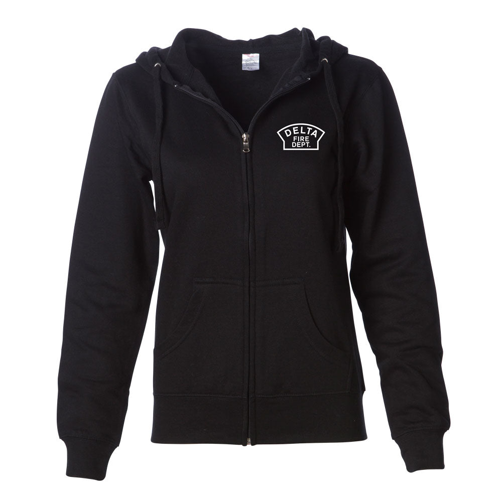 Womens Delta Fire Zip Hoodie