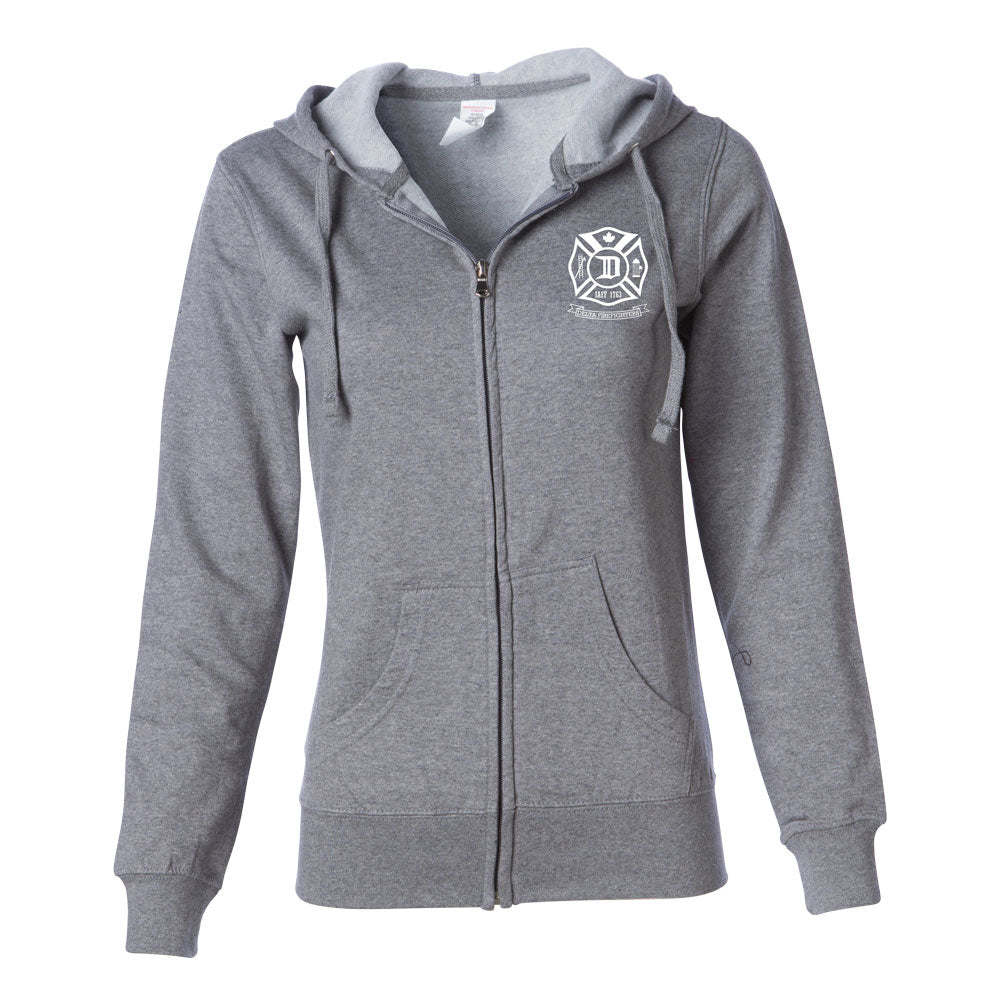 Womens Delta Fire Zip Hoodie