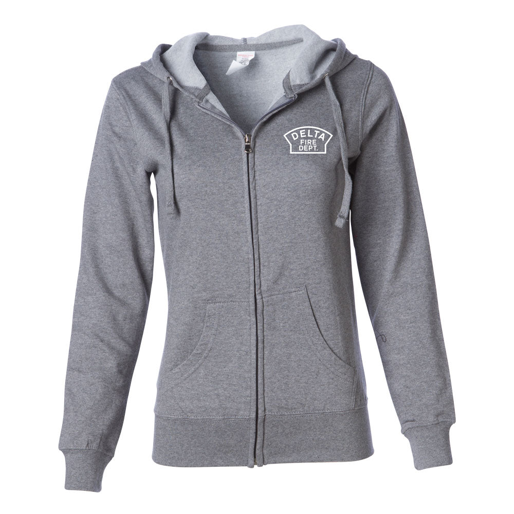Womens Delta Fire Zip Hoodie