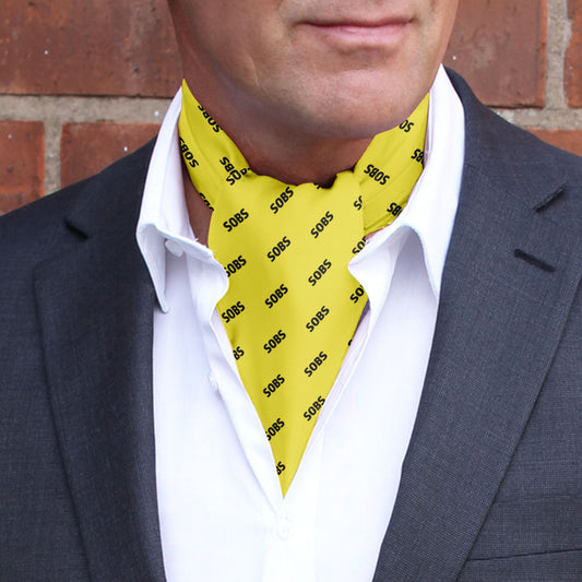 SOB Ascot - Yellow w/ Black SOB Pattern