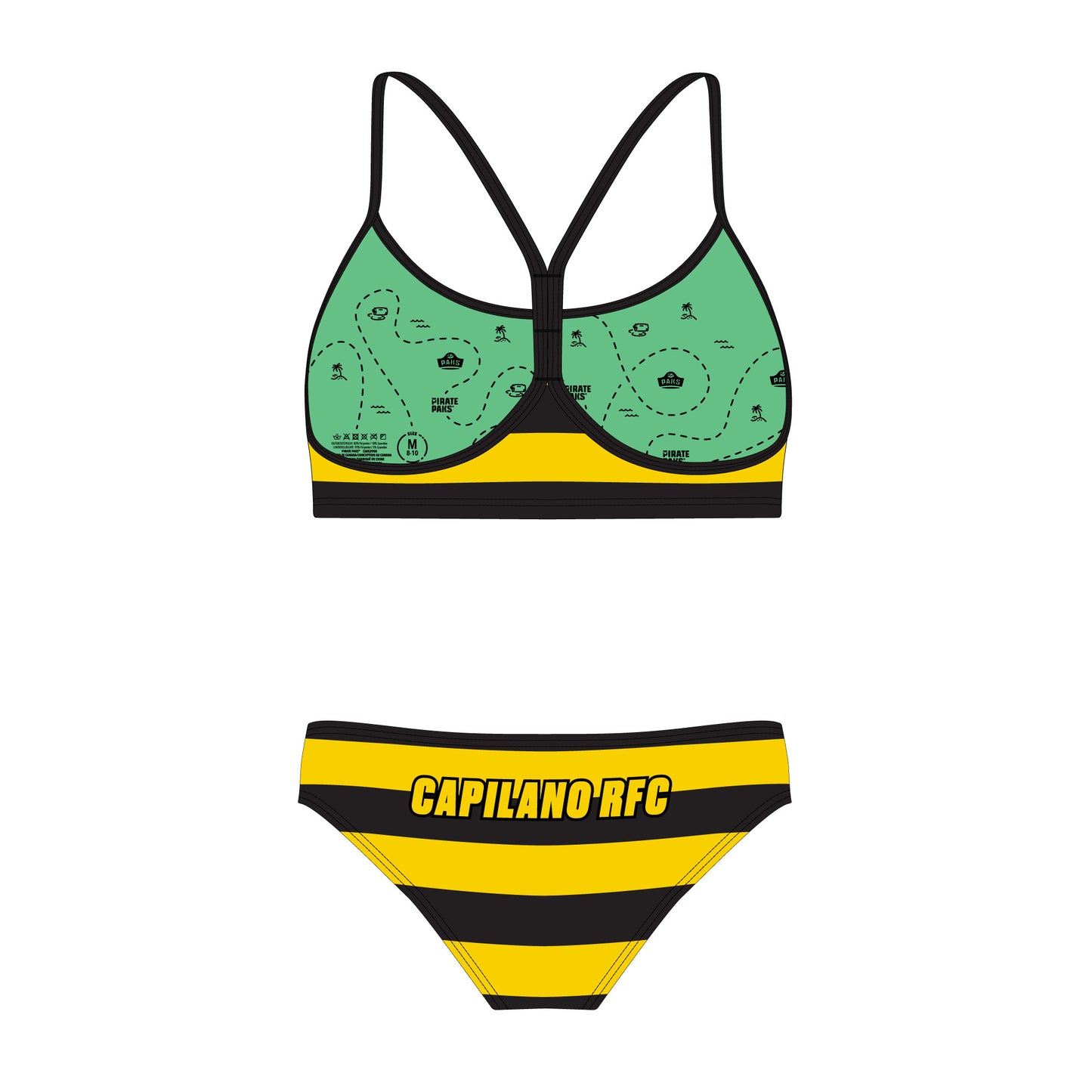 Capilano RFC Womens 2 Piece Pirate Paks Swimsuit Set